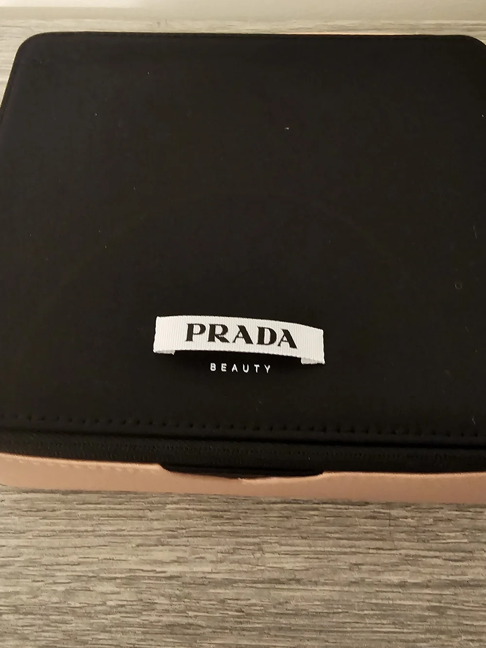 Prada Beauty Black & Pink Travel Case